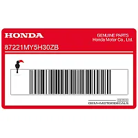 HONDA Kanzel / Oberteil Verkleidung Aufkleber 87221-MY5-H30ZB