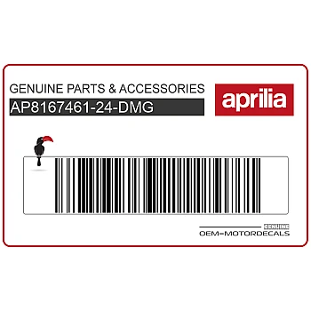 Kanzel / Oberteil Verkleidung Aufkleber, Linke Seite