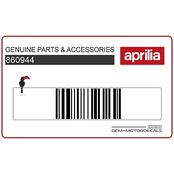 Naklejka na przednią owiewkę (czasza), lewa strona