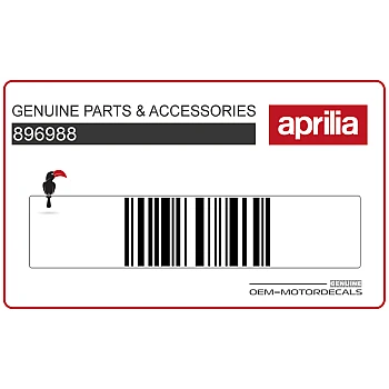 Naklejka na przednią owiewkę (czasza), lewa strona