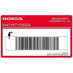 Belly pan decal, left side