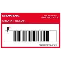 Honda Heckmittelteil Aufkleber 83622-KTY-900ZE