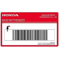 Belly pan decal, right side