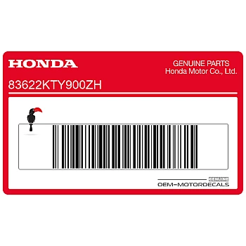 Heckverkleidung HONDA Emblem Aufkleber