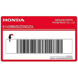 Front cowling HONDA logo decal