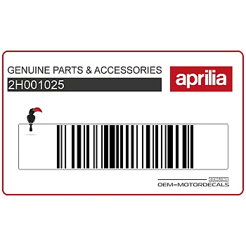 Adesivo pannello laterale, lato sinistro
