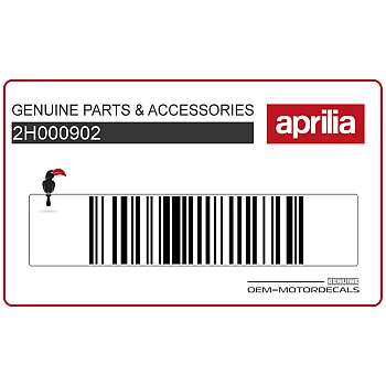 Side cowling decal, left side