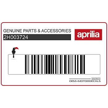 Adesivo posteriore coda carena, lato sinistro