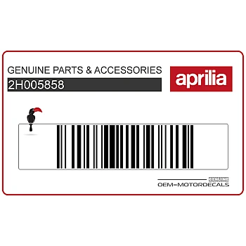 Adesivo pannello laterale, lato sinistro