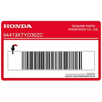 HONDA Mittlerer Verkleidungsstreifen, linke Seite 64413-KTY-D30ZC