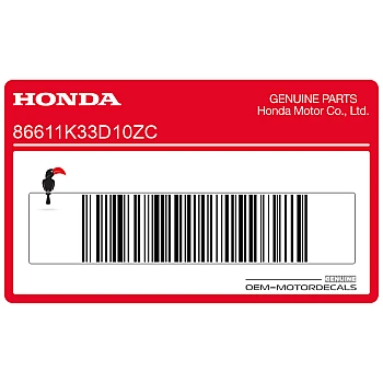 Voorspatbord sticker