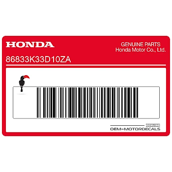 Naklejka na tylną owiewkę / zadupek, prawa strona