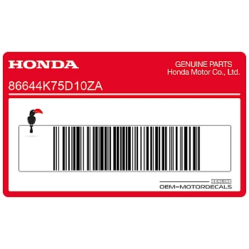 Naklejka na osłonę boczną, lewa strona