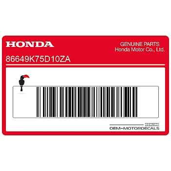 Naklejka na przednią owiewkę (czasza)