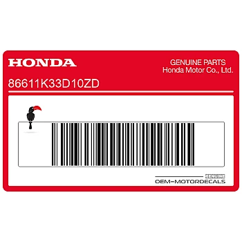 Naklejka na przedni błotnik, prawa strona