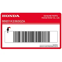 HONDA Naklejka na przednią owiewkę (czasza), prawa strona 86651-K33-630ZA
