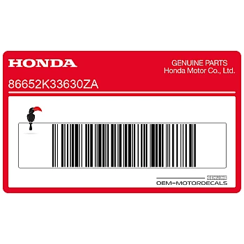 Naklejka na przednią owiewkę (czasza), lewa strona