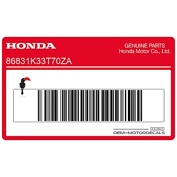 Naklejka na tylną owiewkę / zadupek, prawa strona