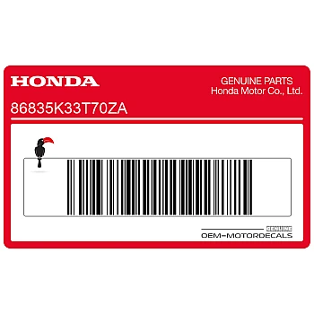 Naklejka na tylną owiewkę / zadupek, prawa strona