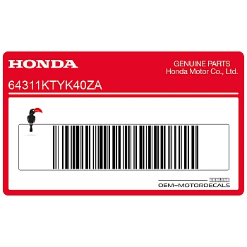 Naklejka na osłonę boczną, prawa strona