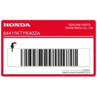 HONDA Bandeau de carénage central, côté gauche 64411-KTY-K40ZA
