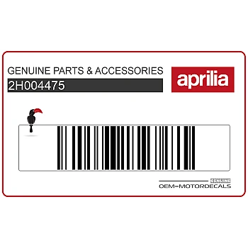 Naklejka na tylną owiewkę / zadupek, lewa strona