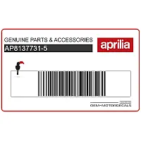 APRILIA Naklejka na tylną owiewkę / zadupek, prawa strona AP8137731-5
