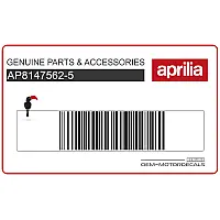 APRILIA Frame cowling decal, right side AP8147562-5