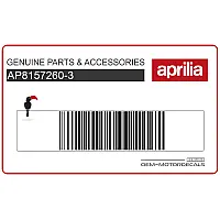 APRILIA Zijpaneel sticker, rechterkant AP8157260-3