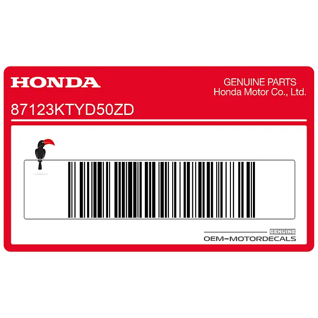 Honda CBR125R Pasek Owiewki Bocznej Lewa Strona Oryginał 87123KTYD50ZD