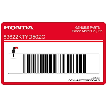 Naklejka na tylną owiewkę / zadupek