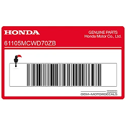 Front fender decal, right side