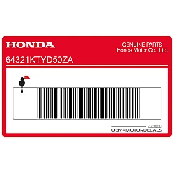 Belly pan decal, right side