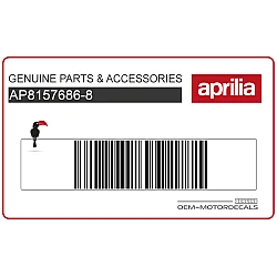 Adesivo posteriore coda carena, lato sinistro