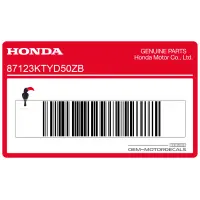 HONDA Carenatura laterale sinistra adesivo 87123-KTY-D50ZB