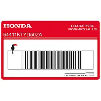 HONDA Middelste kuip CBR125R strip, linkerzijde 64411-KTY-D50ZA