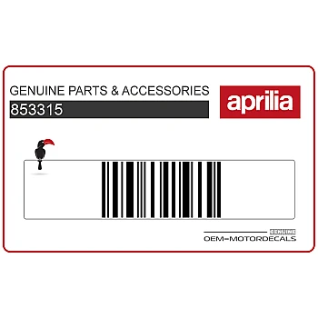 Side cowling decal, left side