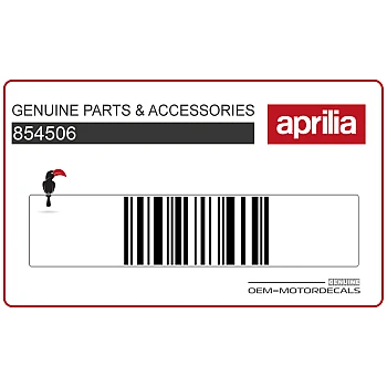 Autocollant carénage arrière queue, côté gauche