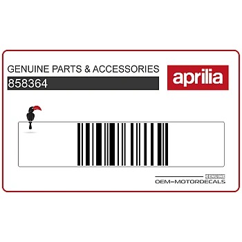 Adesivo pannello laterale, lato sinistro