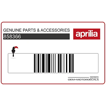 Adesivo posteriore coda carena, lato sinistro