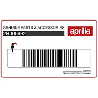 APRILIA Front cowling decal 2H005992