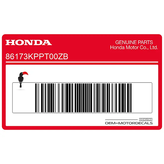 Bande de réservoir Honda CBR125R côté droit OEM 86173KPPT00ZB