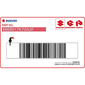 Side cowling decals set, right side