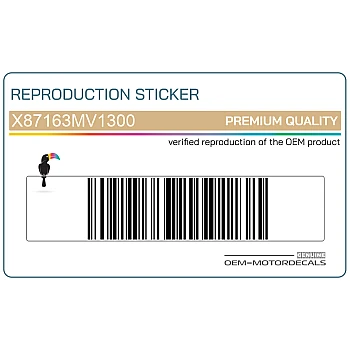 Naklejka na osłonę ramy, prawa strona