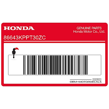 Right middle cowl stripe, right side