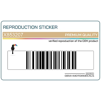 Heckverkleidung Aufkleber, Linke Seite