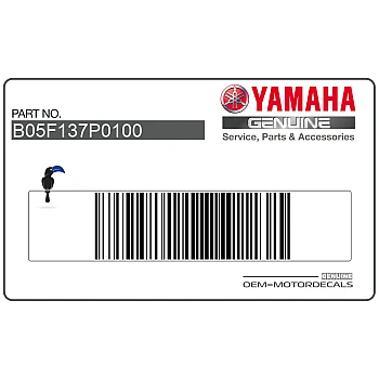 Side cowling decal, right side