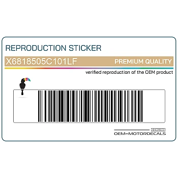 Pegatina para carenado frontal