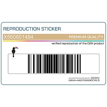 Kanzel / Oberteil Verkleidung Aufkleber, Linke Seite