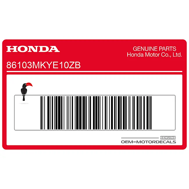 Honda-86103MKYE10ZB